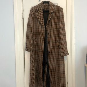 & Other Stories Plaid Trench Coat